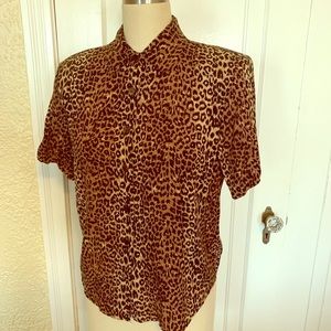 Leopard print blouse